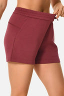 Shorts lounge de modal de 4" con bolsillos