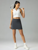 Dreamlux High Waisted Seamless Work Skirt w/ Built-in Shorts & Pockets