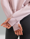 Velvra Modal Fleece Crewneck Sweatshirt w/ Thumb Holes