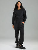 Velvra Modal Fleece Crewneck Sweatshirt w/ Thumb Holes