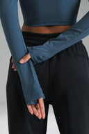 Dreamlux Long Sleeve Cropped Workout Shirt