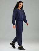 Velvra Modal Fleece Crewneck Sweatshirt w/ Thumb Holes