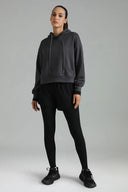 Velvra Modal Cropped Pullover Hoodie