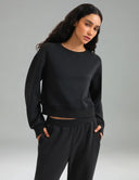 Velvra Modal Fleece Crewneck Sweatshirt w/ Thumb Holes