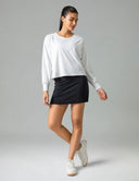Sorona Oversized Long Sleeve Top w/ Twisted Open Back