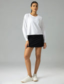 Dreamlux High Waisted Seamless Work Skirt w/ Built-in Shorts & Pockets
