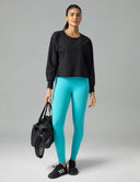 Sorona Oversized Long Sleeve Top w/ Twisted Open Back