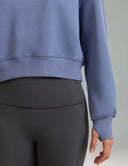Velvra Modal Fleece Crewneck Sweatshirt w/ Thumb Holes