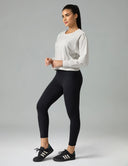 Sorona Oversized Long Sleeve Top w/ Twisted Open Back