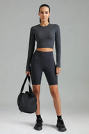 Dreamlux Long Sleeve Cropped Workout Shirt
