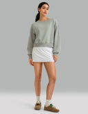 Velvra Modal Fleece Crewneck Sweatshirt w/ Thumb Holes
