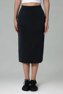Velvra Modal Streamline Midi Skirt w/ Pockets