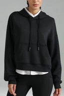 Velvra Modal Cropped Pullover Hoodie