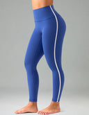 Dreamlux High Waisted No Front Seam 25" Yoga Legging w/ Contrast Trim
