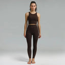 Dreamlux High Waisted No Front Seam 28" Full Length Workout Leggings w/ Pockets