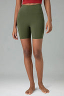 Essential High Waisted No-Roll 6" Sports Shorts w/ Pockets