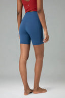 Essential High Waisted No-Roll 6" Sports Shorts w/ Pockets