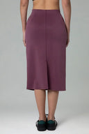 Velvra Modal Streamline Midi Skirt w/ Pockets