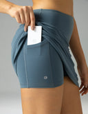 Dreamlux High Waisted Seamless Work Skirt w/ Built-in Shorts & Pockets