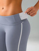 Dreamlux High Waisted No Front Seam 25" Yoga Legging w/ Contrast Trim