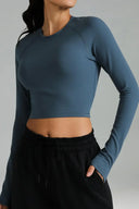 Dreamlux Long Sleeve Cropped Workout Shirts