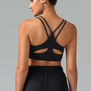 Dreamlux V-Neck Strappy Back Workout Bra – Light Support