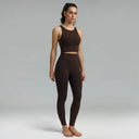Dreamlux High Waisted No Front Seam 28" Full Length Workout Leggings w/ Pockets