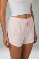 Shorts lounge de modal con cordón y bolsillos
