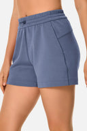 Shorts lounge de modal de 4" con bolsillos