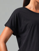 Sorona Batwing Sleeve Twist-Back Relaxed Fit Top