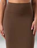 Dreamlux High-Rise Slim-Fit Midi Work Skirt