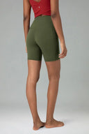 Essential High Waisted No-Roll 6" Sports Shorts w/ Pockets