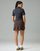 Dreamlux High Waisted Seamless Work Skirt w/ Built-in Shorts & Pockets