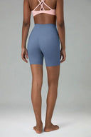 Essential High Waisted No-Roll 6" Sports Shorts w/ Pockets