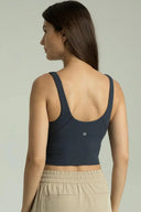 Camiseta sin mangas corta con cuello en V acanalado Dreamlux 