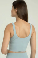 Camiseta sin mangas corta con cuello en V acanalado Dreamlux 