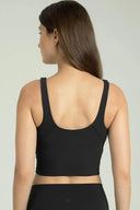 Camiseta sin mangas corta con cuello en V acanalado Dreamlux 