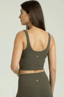 Camiseta sin mangas corta con cuello en V acanalado Dreamlux 
