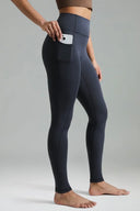 Dreamlux High Waisted No Front Seam 28" Full Length Workout Leggings w/ Pockets