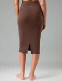 Dreamlux High-Rise Slim-Fit Midi Work Skirt