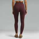Dreamlux High Waisted No Front Seam 28" Full Length Workout Leggings w/ Pockets
