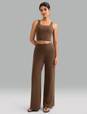 Dreamlux Wide Leg High Waisted Ultra Soft 32.5" Daily Pant - Tall