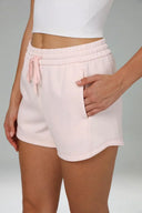 Shorts lounge de modal con cordón y bolsillos
