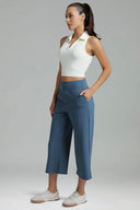 Dreamlux Mid Waisted Cropped Wide Leg Pant