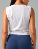 Sorona Adjustable Drawstring Cover-Up Tank Top