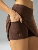 Dreamlux High Waisted Seamless Work Skirt w/ Built-in Shorts & Pockets