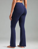 Dreamlux High Waisted No Front Seam Flare Legging w/Pockets 31.5"