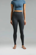 Dreamlux High Waisted No Front Seam 28" Full Length Workout Leggings w/ Pockets