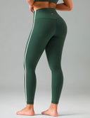 Dreamlux High Waisted No Front Seam 25" Yoga Legging w/ Contrast Trim