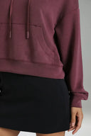 Velvra Modal Cropped Pullover Hoodie